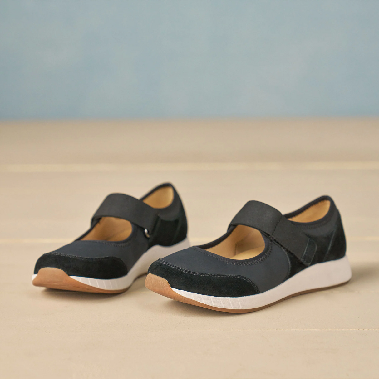 Dansko Carolina Mary Jane Sneaker (Women) - Black Suede
