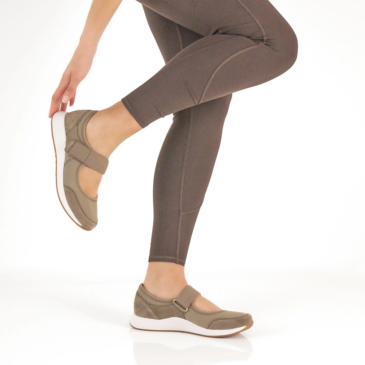 Dansko Carolina Mary Jane Sneaker (Women) - Walnut Suede