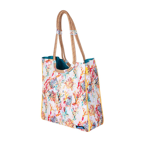 Kavu Market Bag - Floral Coral Accessories - Bags - Handbags - The Heel Shoe Fitters