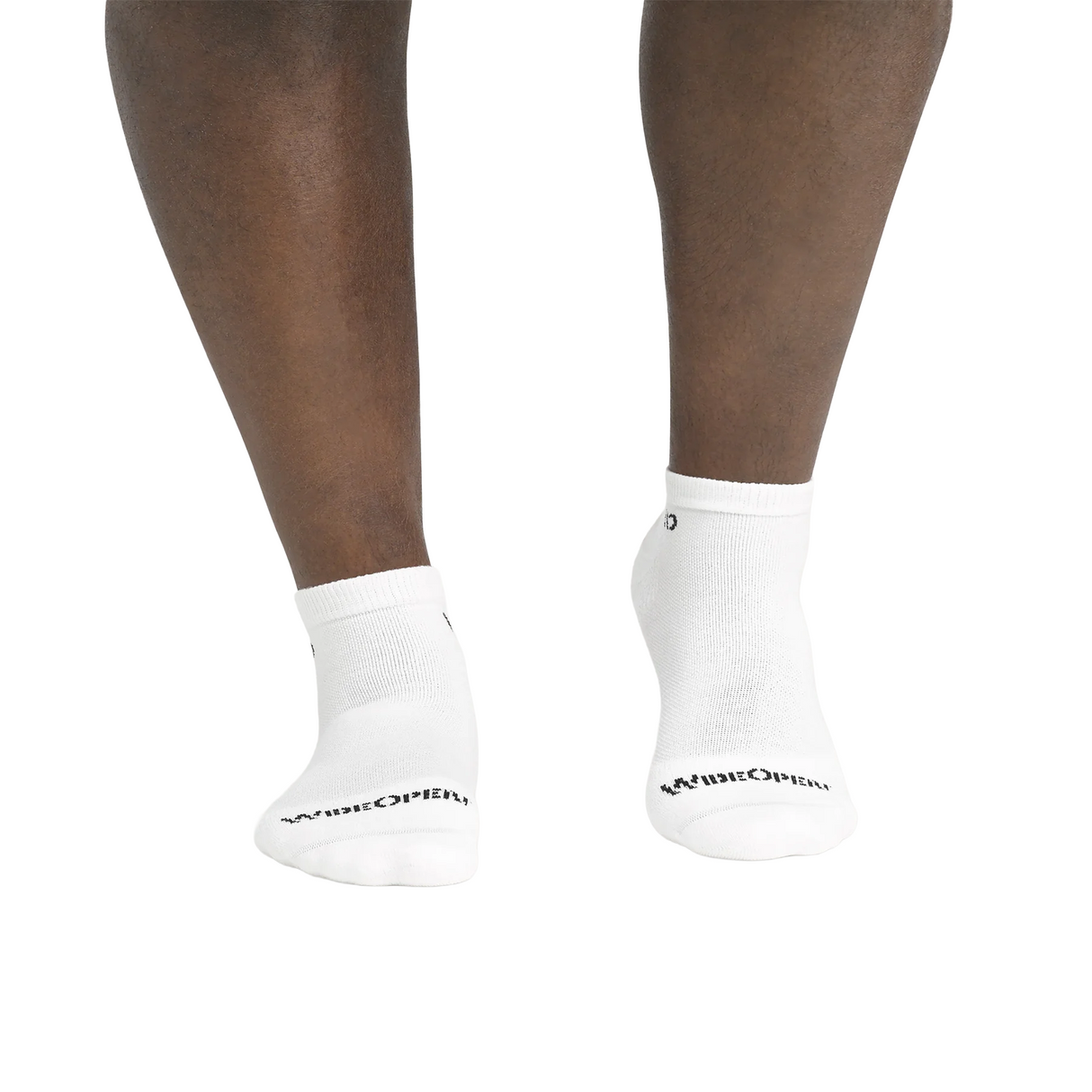 Wide Open Solid Cushioned No Show Sock (Men) - White Accessories - Socks - Lifestyle - The Heel Shoe Fitters
