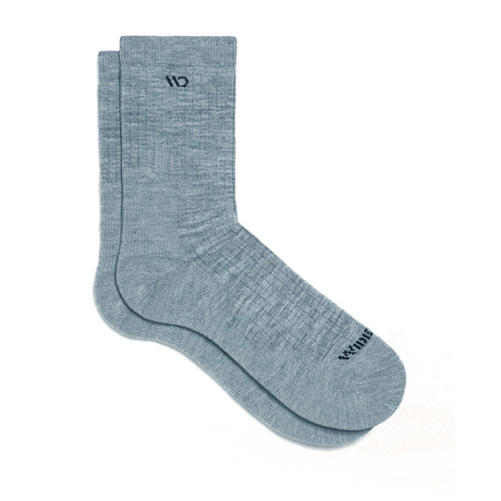 Darn Tough Wide Open Solid Cushioned Micro Crew Sock (Men) - Light Grey Accessories - Socks - Lifestyle - The Heel Shoe Fitters