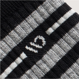 Wide Open Vintage Stripe Cushioned Crew Sock (Men) - Black Accessories - Socks - Lifestyle - The Heel Shoe Fitters