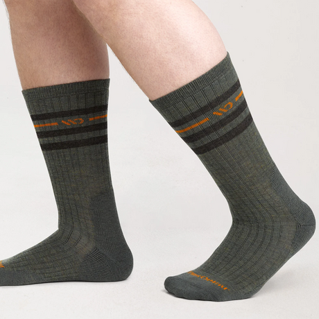 Wide Open Vintage Stripe Cushioned Crew Sock (Men) - Forest Accessories - Socks - Lifestyle - The Heel Shoe Fitters