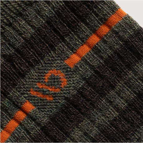 Wide Open Vintage Stripe Cushioned Crew Sock (Men) - Forest Accessories - Socks - Lifestyle - The Heel Shoe Fitters