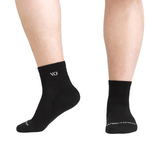 Wide Open Solid Cushioned Quarter Sock (Men) - Black Accessories - Socks - Lifestyle - The Heel Shoe Fitters
