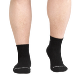 Wide Open Solid Cushioned Quarter Sock (Men) - Black Accessories - Socks - Lifestyle - The Heel Shoe Fitters