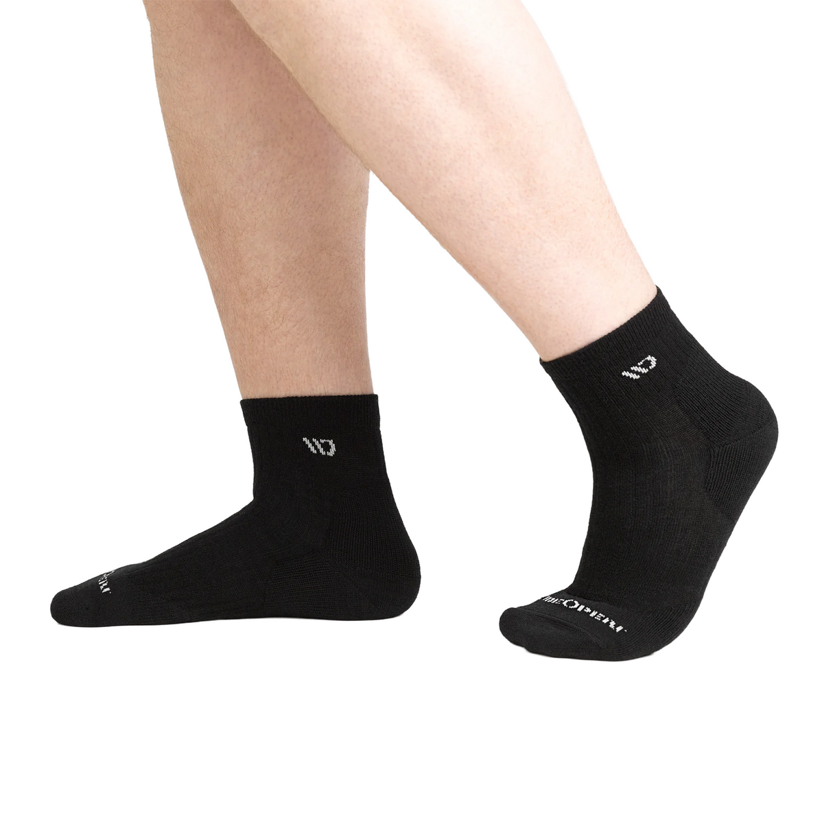 Wide Open Solid Cushioned Quarter Sock (Men) - Black Accessories - Socks - Lifestyle - The Heel Shoe Fitters