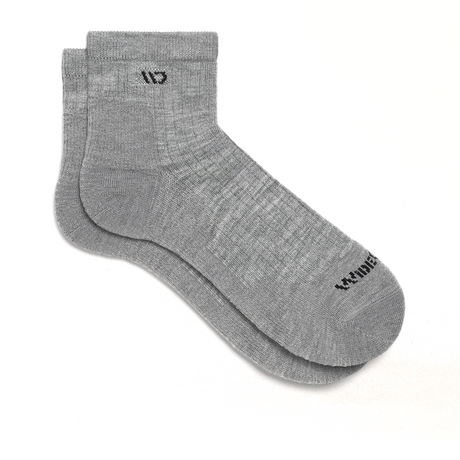 Wide Open Solid Cushioned Quarter Sock (Men) - Light Grey Accessories - Socks - Lifestyle - The Heel Shoe Fitters