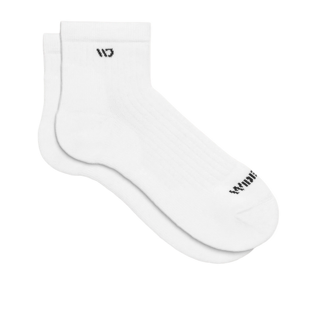 Wide Open Solid Cushioned Quarter Sock (Men) - White Accessories - Socks - Lifestyle - The Heel Shoe Fitters