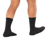 Wide Open Solid Lightweight Crew Sock (Men) - Black Accessories - Socks - Lifestyle - The Heel Shoe Fitters