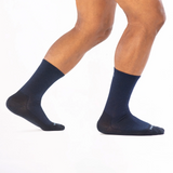 Wide Open Solid Lightweight Crew Sock (Men) - Navy Accessories - Socks - Lifestyle - The Heel Shoe Fitters