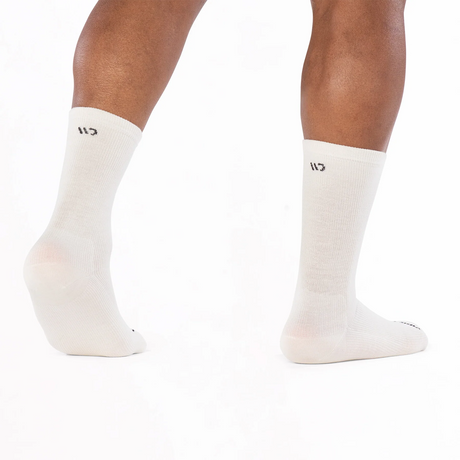 Wide Open Solid Lightweight Crew Sock (Men) - White Accessories - Socks - Lifestyle - The Heel Shoe Fitters