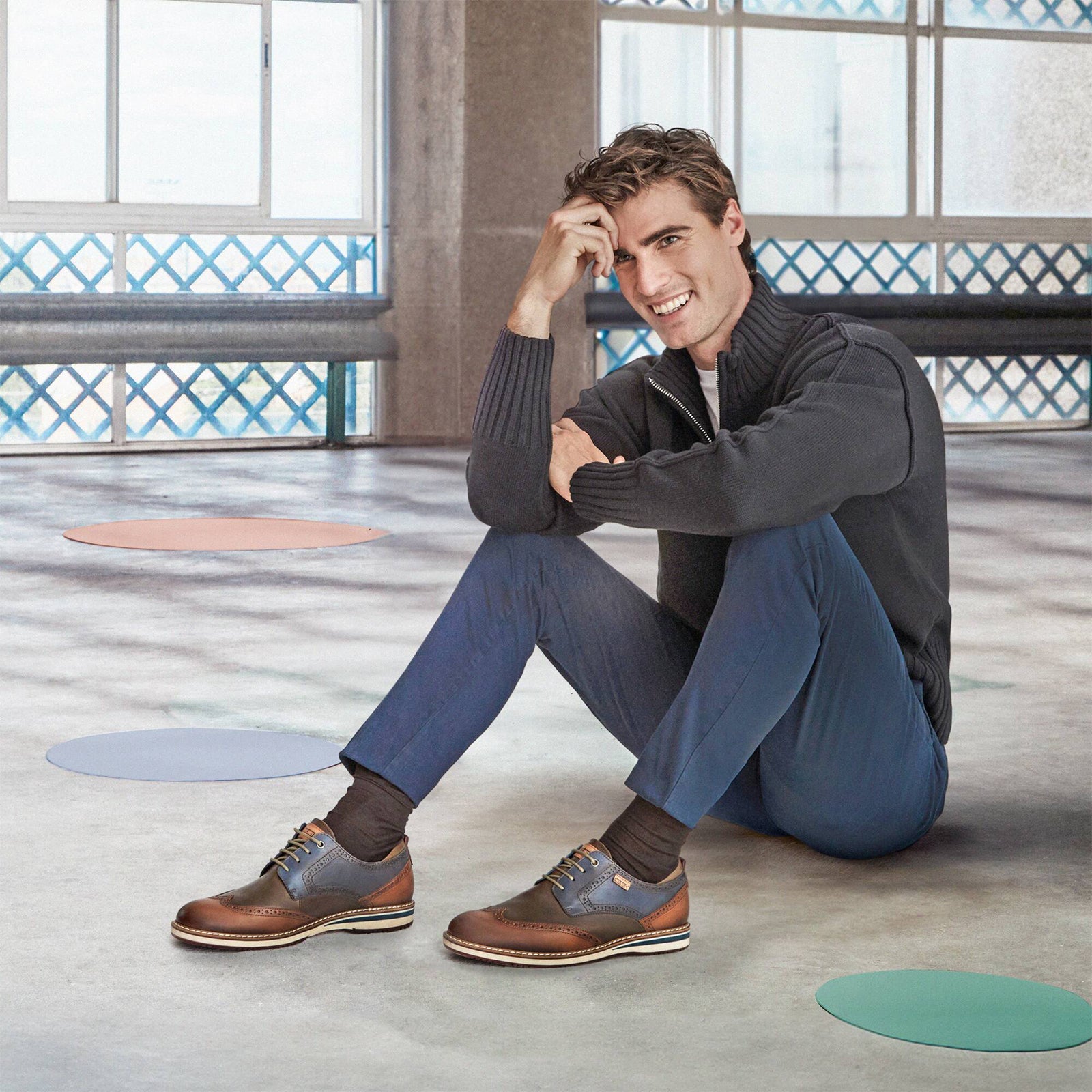 Pikolinos Avila M1T-4191C1 Oxford (Men) - Brandy Leather – The