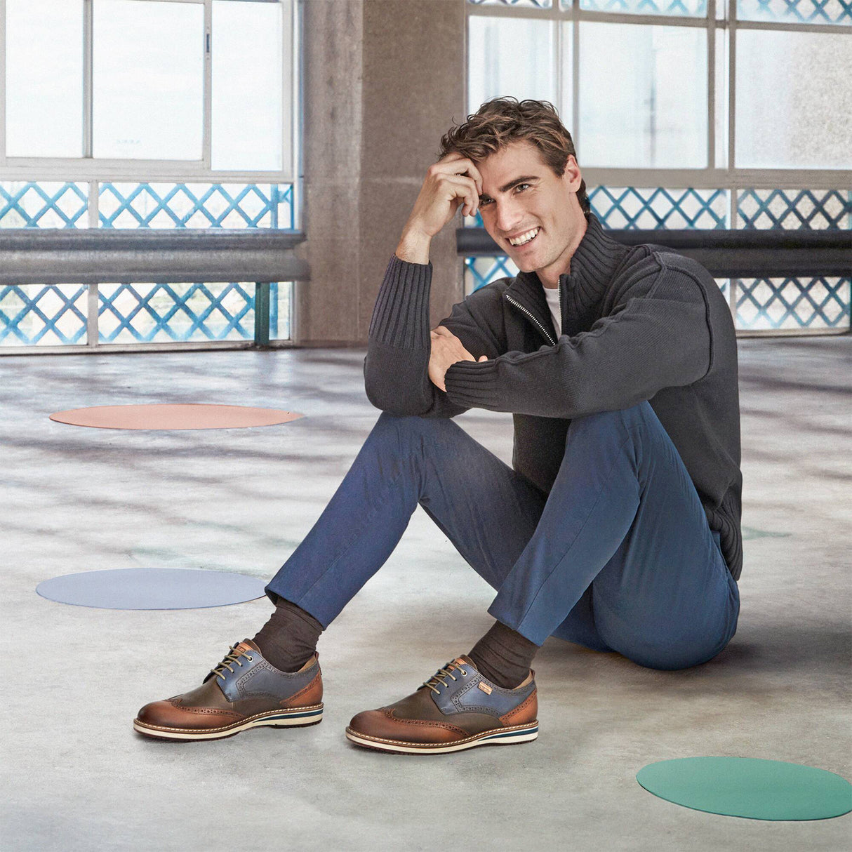 Pikolinos Avila M1T-4191C1 Oxford (Men) - Brandy Leather Dress-Casual - Oxford - The Heel Shoe Fitters