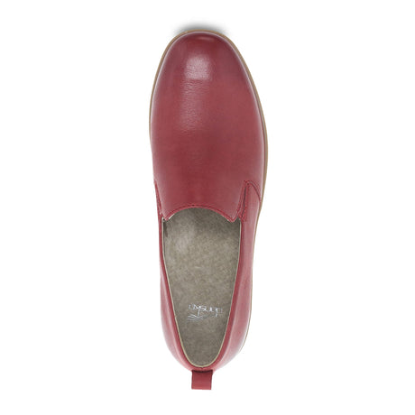 Dansko Linley Slip On (Women) - Red Burnished Calf Dress-Casual - Slip Ons - The Heel Shoe Fitters