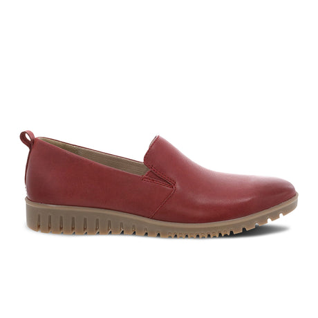 Dansko Linley Slip On (Women) - Red Burnished Calf Dress-Casual - Slip Ons - The Heel Shoe Fitters