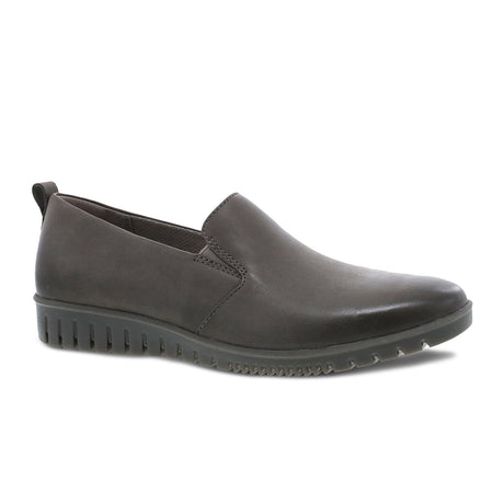 Dansko Linley Slip On (Women) - Grey Burnished Calf Dress-Casual - Slip Ons - The Heel Shoe Fitters