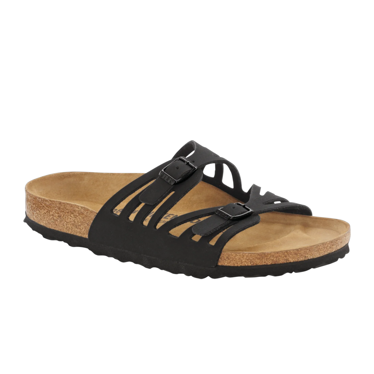 Birkenstock Granada Narrow Slide Sandal (Women) - Black Birko-Flor Sandals - Slide - The Heel Shoe Fitters