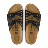 Birkenstock Granada Narrow Slide Sandal (Women) - Black Birko-Flor Sandals - Slide - The Heel Shoe Fitters