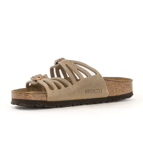 Birkenstock Granada Soft Footbed Slide Sandal (Women) - Tobacco Oiled Leather Sandals - Slide - The Heel Shoe Fitters