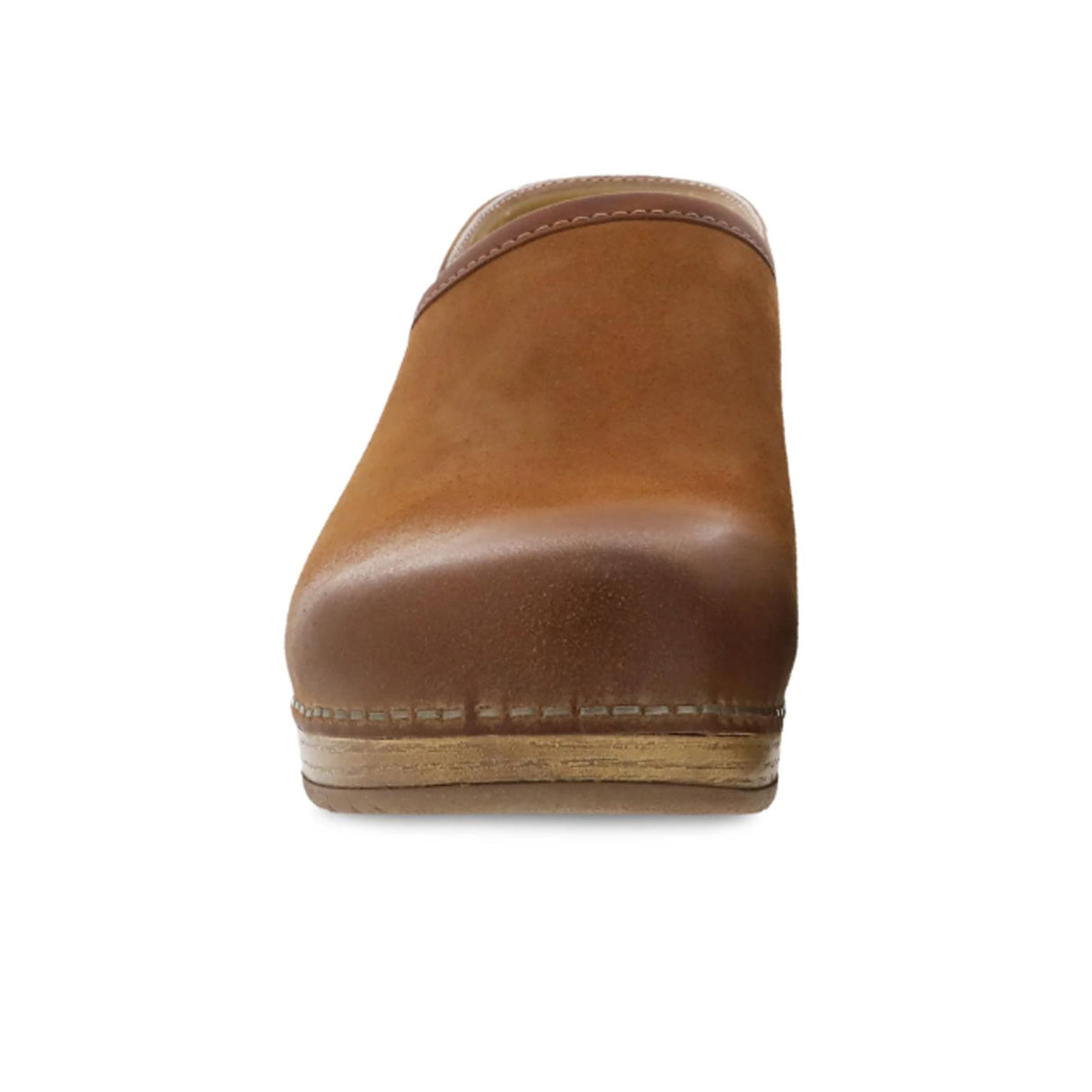 Dansko Brenna Clog (Women) - Tan Burnished Suede Dress-Casual - Clogs & Mules - The Heel Shoe Fitters