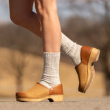 Dansko Brenna Clog (Women) - Tan Burnished Suede Dress-Casual - Clogs & Mules - The Heel Shoe Fitters