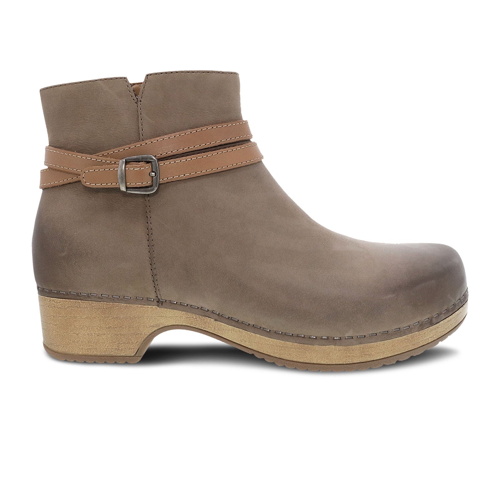 Dansko Brook Ankle Boot (Women) - Taupe Burnished Nubuck Boots - Fashion - Ankle Boot - The Heel Shoe Fitters