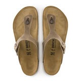 Birkenstock Gizeh Sandal (Women) - Tobacco Oiled Leather Sandals - Thong - The Heel Shoe Fitters