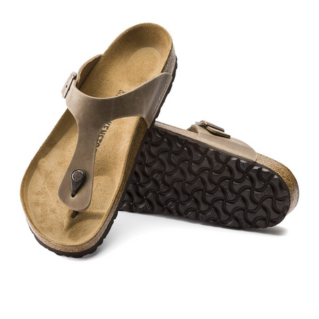 Birkenstock Gizeh Sandal (Women) - Tobacco Oiled Leather Sandals - Thong - The Heel Shoe Fitters