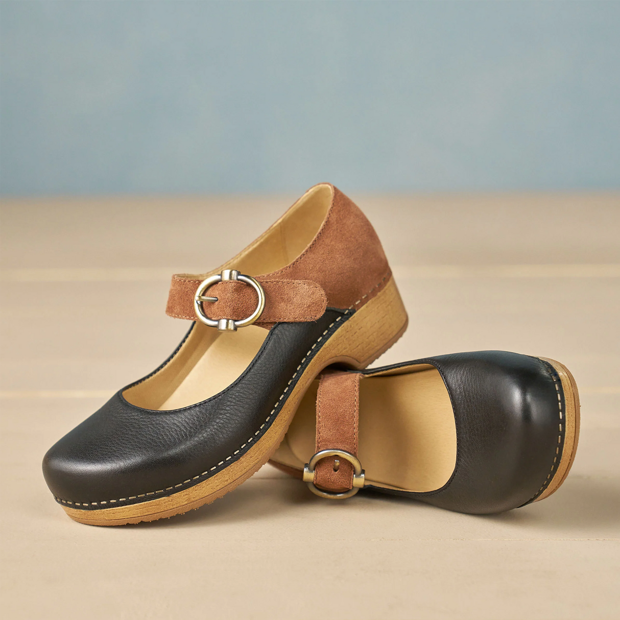 Dansko Bonny Mary Jane (Women) - Black/Luggage