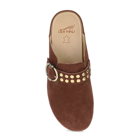 Dansko Branson Clog (Women) - Mahogany Suede Dress-Casual - Clogs & Mules - The Heel Shoe Fitters