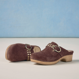 Dansko Branson Clog (Women) - Mahogany Suede