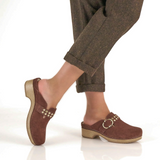 Dansko Branson Clog (Women) - Mahogany Suede