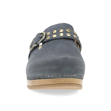 Dansko Branson Clog (Women) - Dusty Blue Suede Dress-Casual - Clogs & Mules - The Heel Shoe Fitters