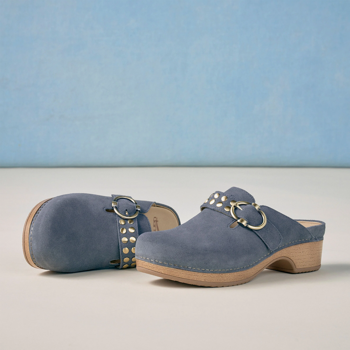 Dansko Branson Clog (Women) - Dusty Blue Suede