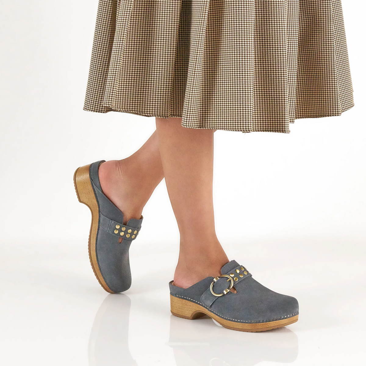 Dansko Branson Clog (Women) - Dusty Blue Suede