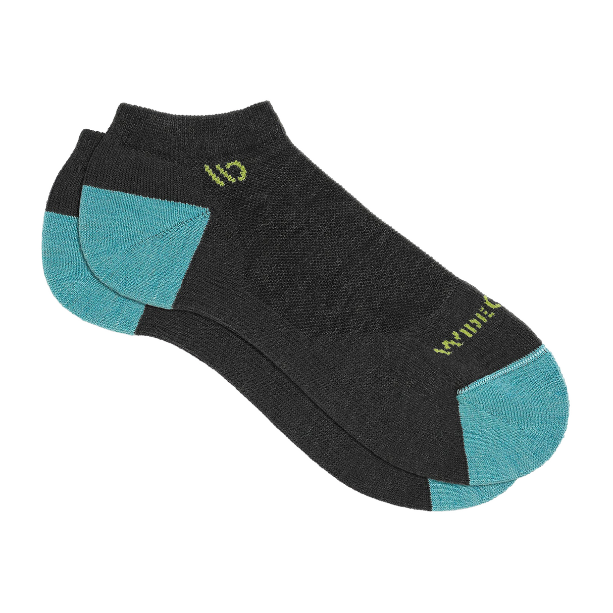 Wide Open Solid Cushioned No Show Sock (Women) - Charcoal Accessories - Socks - Lifestyle - The Heel Shoe Fitters