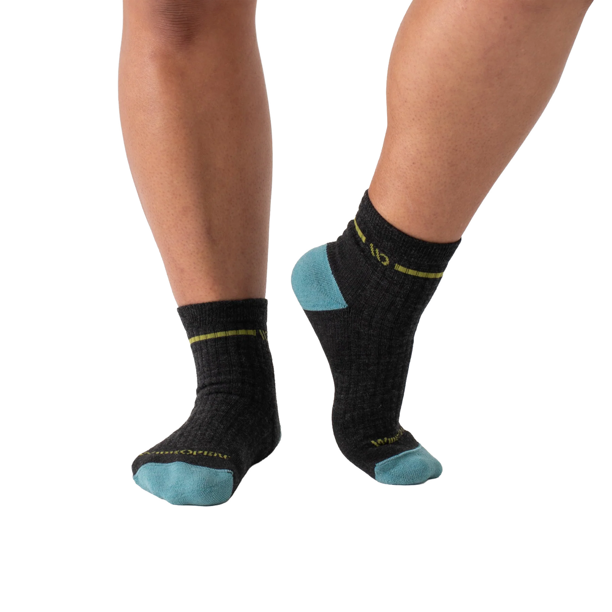 Wide Open Solid Cushioned Quarter (Women) - Charcoal
