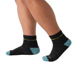 Wide Open Solid Cushioned Quarter (Women) - Charcoal