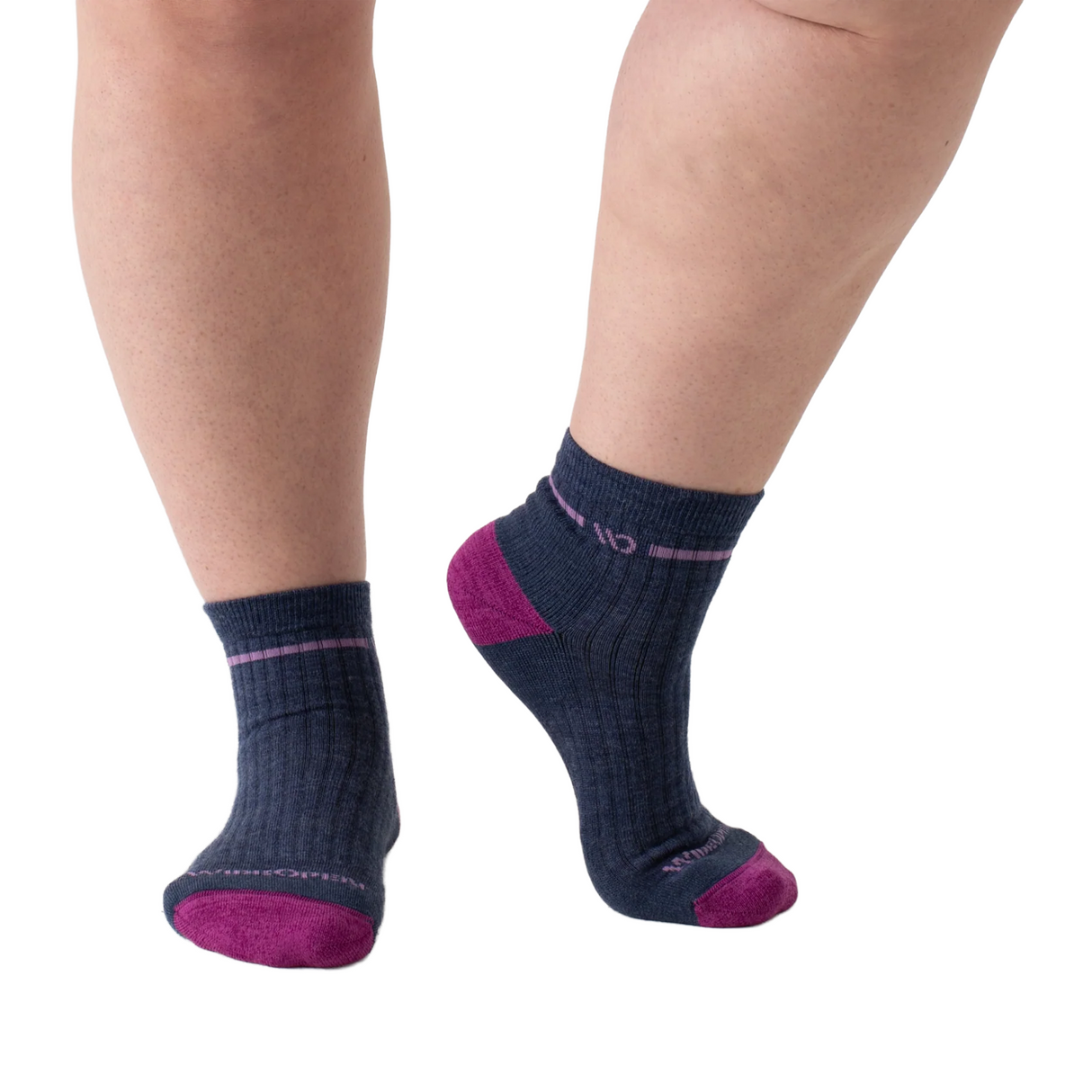 Wide Open Solid Cushioned Quarter Sock (Women) - Denim Accessories - Socks - Lifestyle - The Heel Shoe Fitters