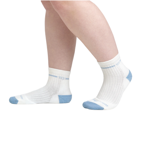 Wide Open Solid Cushioned Quarter Sock (Women) - White Accessories - Socks - Lifestyle - The Heel Shoe Fitters