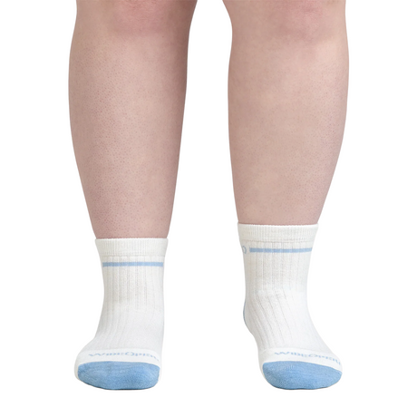 Wide Open Solid Cushioned Quarter Sock (Women) - White Accessories - Socks - Lifestyle - The Heel Shoe Fitters