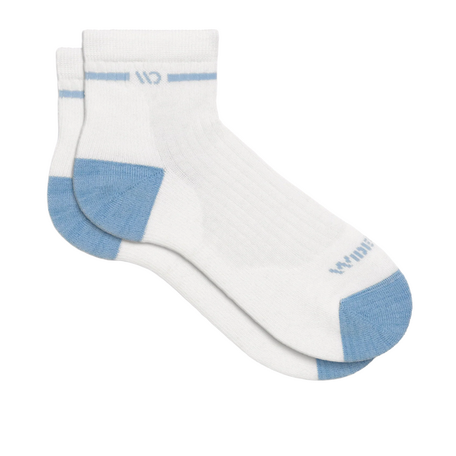 Wide Open Solid Cushioned Quarter Sock (Women) - White Accessories - Socks - Lifestyle - The Heel Shoe Fitters