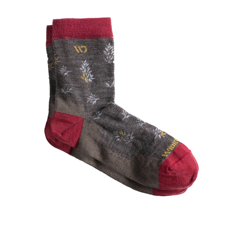 Wide Open Foliage Lightweight Crew Sock (Women) - Taupe Accessories - Socks - Lifestyle - The Heel Shoe Fitters