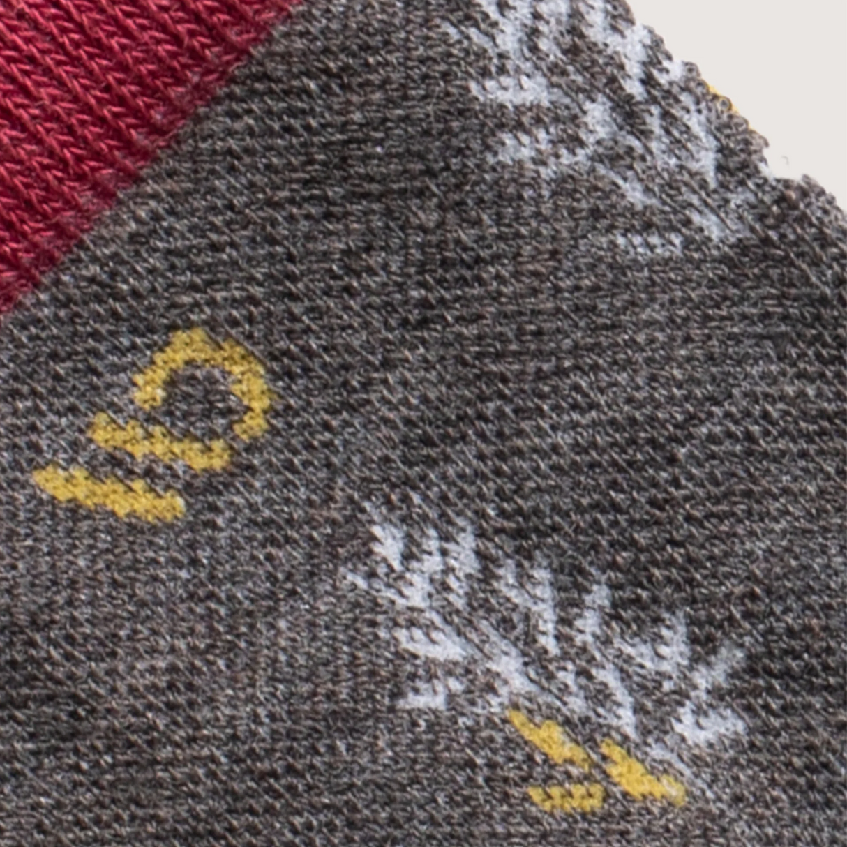 Wide Open Foliage Lightweight Crew Sock (Women) - Taupe Accessories - Socks - Lifestyle - The Heel Shoe Fitters