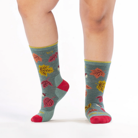 Wide Open Fall In Love Cushioned Crew Sock (Women) - Seafoam Accessories - Socks - Lifestyle - The Heel Shoe Fitters