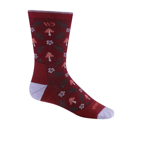Wide Open Wildwood Cushioned Crew Sock (Women) - Burgundy Accessories - Socks - Lifestyle - The Heel Shoe Fitters