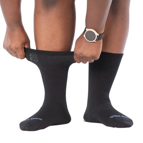 Wide Open Solid Basic Lightweight Crew Sock (Women) - Black Accessories - Socks - Lifestyle - The Heel Shoe Fitters