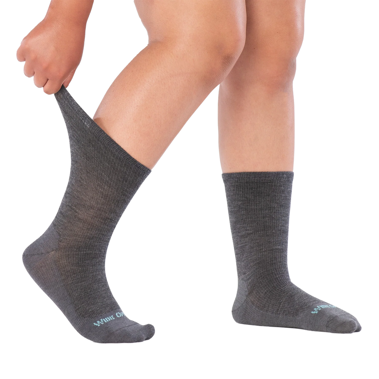 Wide Open Solid Basic Lightweight Crew Sock (Women) - Gray Accessories - Socks - Lifestyle - The Heel Shoe Fitters