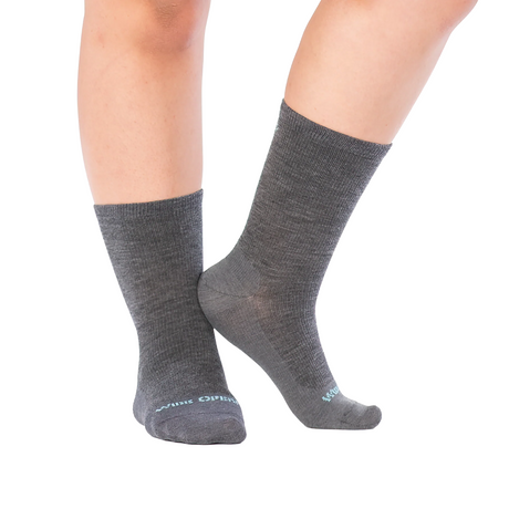 Wide Open Solid Basic Lightweight Crew Sock (Women) - Gray Accessories - Socks - Lifestyle - The Heel Shoe Fitters
